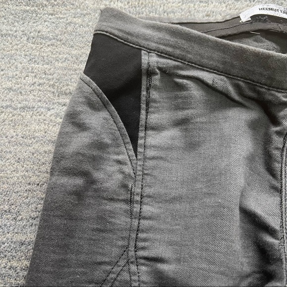 HELMUT LANG GRAY & BLACK SEAMED LEGGINGS - Picture 5 of 10